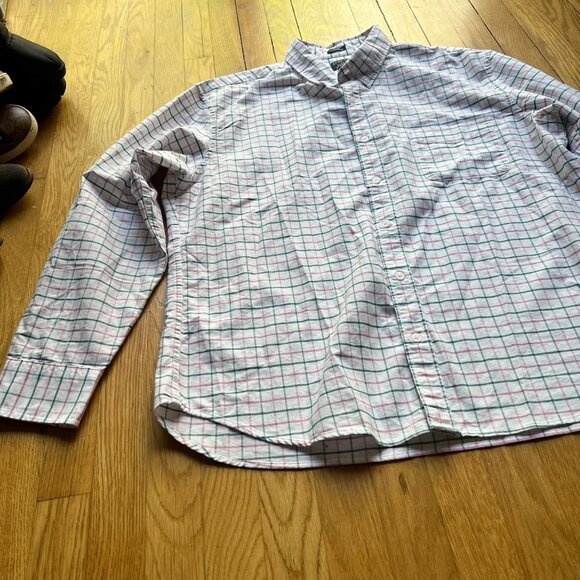 J.Crew Flex Oxford Slim Untucked Men's XXL Button Down 100% Cotton Shirt - Picture 9 of 15